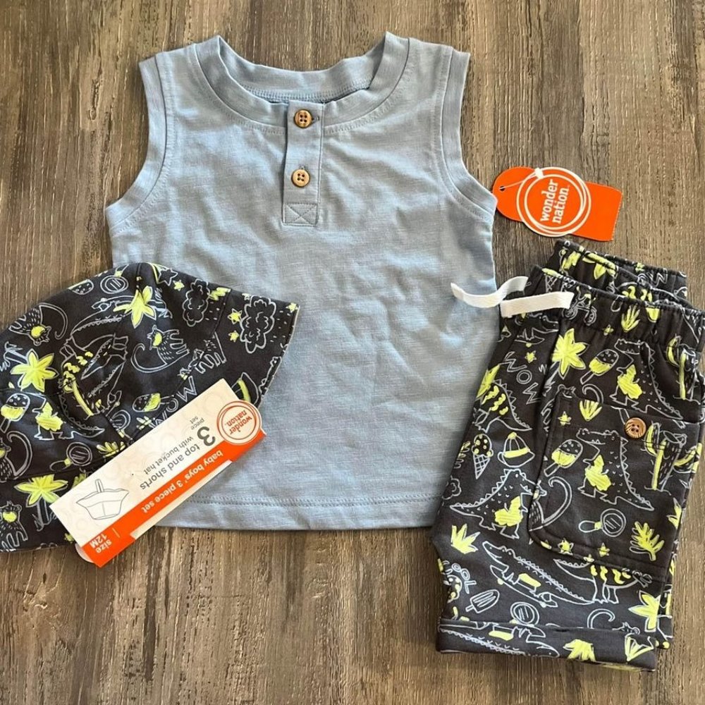 New Baby Boy Outfit 12M